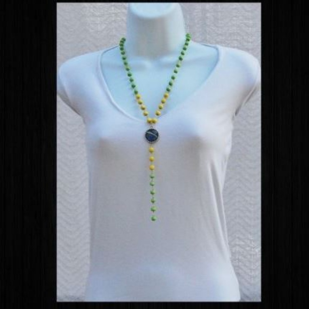 Brazil Flag Necklace Unisex